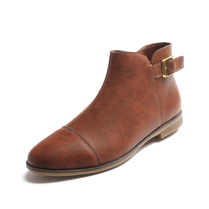Ladies Casual Boots With Zipper Inside